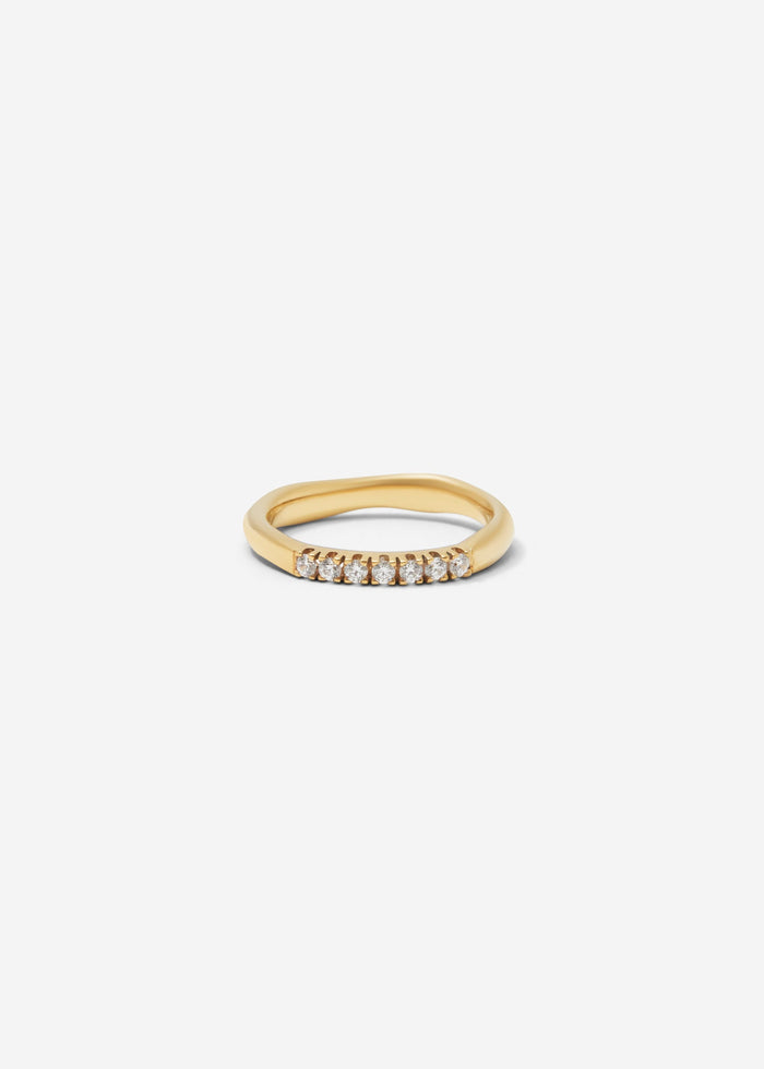 cornelia webb Molded French-V Set 1/4 Eternity Band 0.02 ct