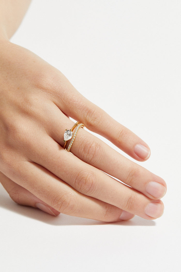 Cornelia Webb Organic Scallop Set Full Eternity Band 0.01 Ct