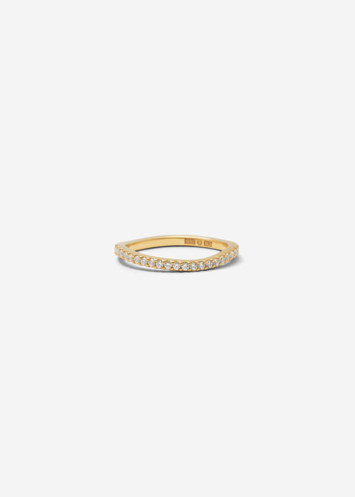 Cornelia Webb Organic Scallop Set Full Eternity Band 0.01 Ct