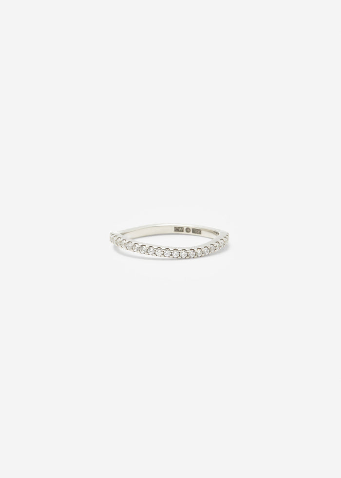Cornelia Webb Organic Scallop Set Full Eternity Band 0.01 Ct