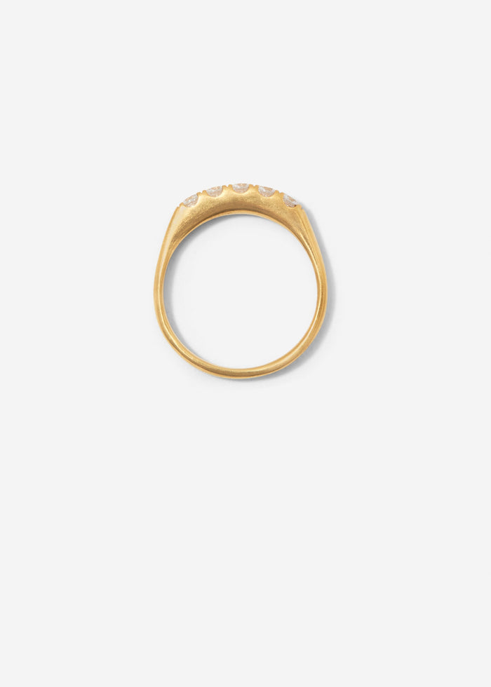 Cornelia Webb Scallop Set 1/4 Eternity Band 0.06 Ct