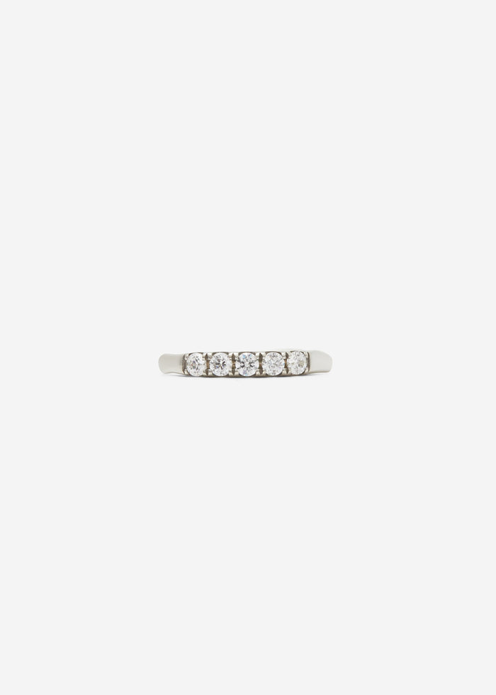 Cornelia Webb Scallop Set 1/4 Eternity Band 0.06 Ct