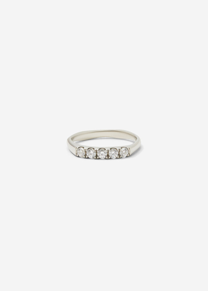 cornelia webb Scallop Set 1/4 Eternity Band 0.06 ct