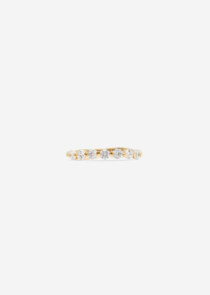 Cornelia Webb Shared Prong Set 1/3 Eternity Band 0.08 Ct