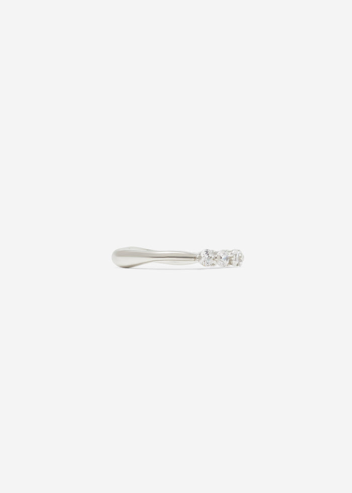 Cornelia Webb Shared Prong Set 1/3 Eternity Band 0.08 Ct