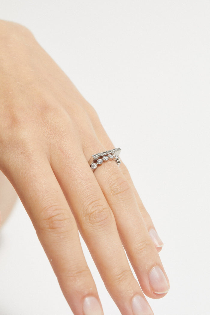 cornelia webb Shared Prong Set 1/3 Eternity Band 0.08 ct