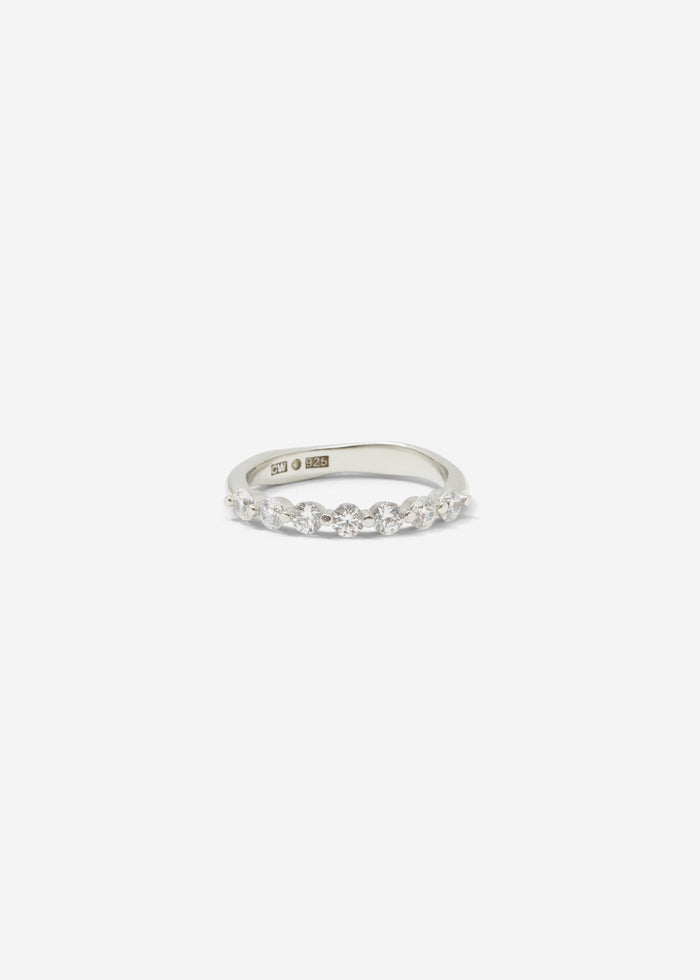 Cornelia Webb Shared Prong Set 1/3 Eternity Band 0.08 Ct