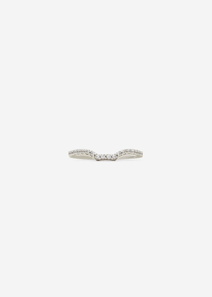 cornelia webb Slized Scallop Set Half Eternity Band 0.01 ct
