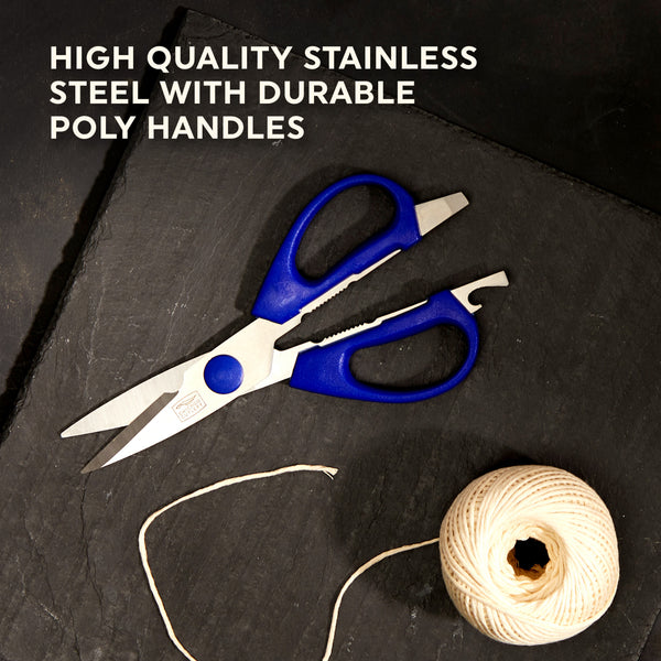 Corningware Chicago Cutlery 2-piece Kitchen Shears In Blueberry And Blue Frost