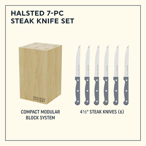 Corningware Chicago Cutlery® Halsted 7-piece Steak Knife Set