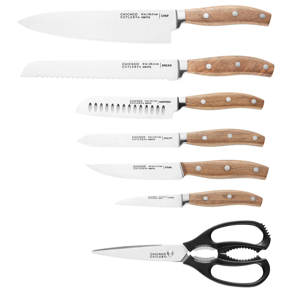Corningware Chicago Cutlery® Signature Edge Walnut 13-piece Knife Block Set