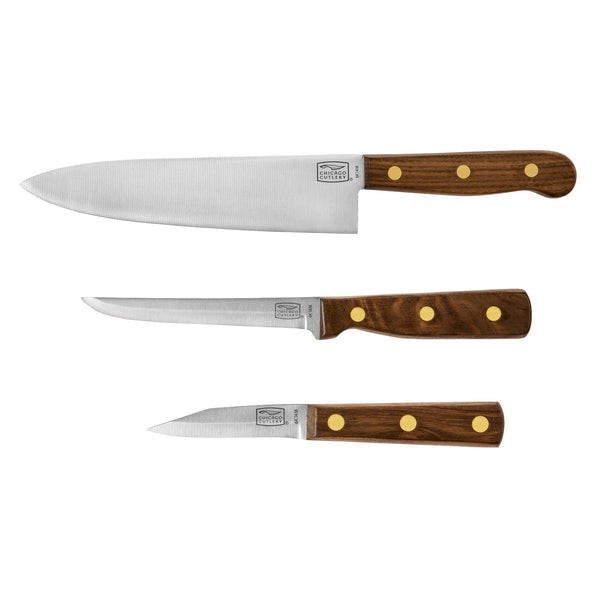 corningware Chicago Cutlery® Walnut Tradition® 3-piece Knife Set