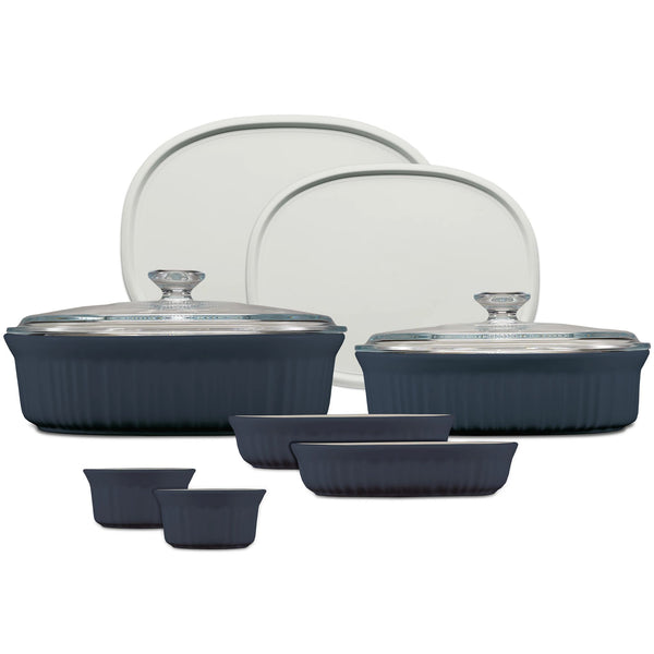 corningware CorningWare® French Colors 10-piece Oval Bakeware Set Navy