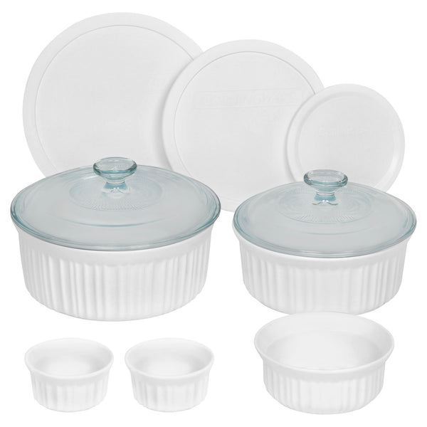 corningware CorningWare® French White® 10-piece Round Bakeware Set