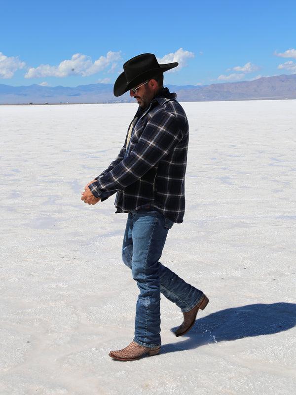 Corral Boots A4452 - MEN'S EMBROIDERY LAMB SHAFT GENUINE BROWN PYTHON VAMP SNIP TOE COWBOY BOOT