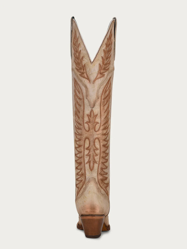 Corral Boots A4212 - SLEEK BONE COLORED TALL TOP