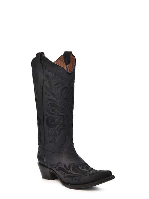 corral boots L5433 - WOMEN’S EMBROIDERY BLACK SNIP TOE COWBOY BOOT corral boots L5433 - WOMEN’S EMBROIDERY BLACK SNIP TOE COWBOY BOOT