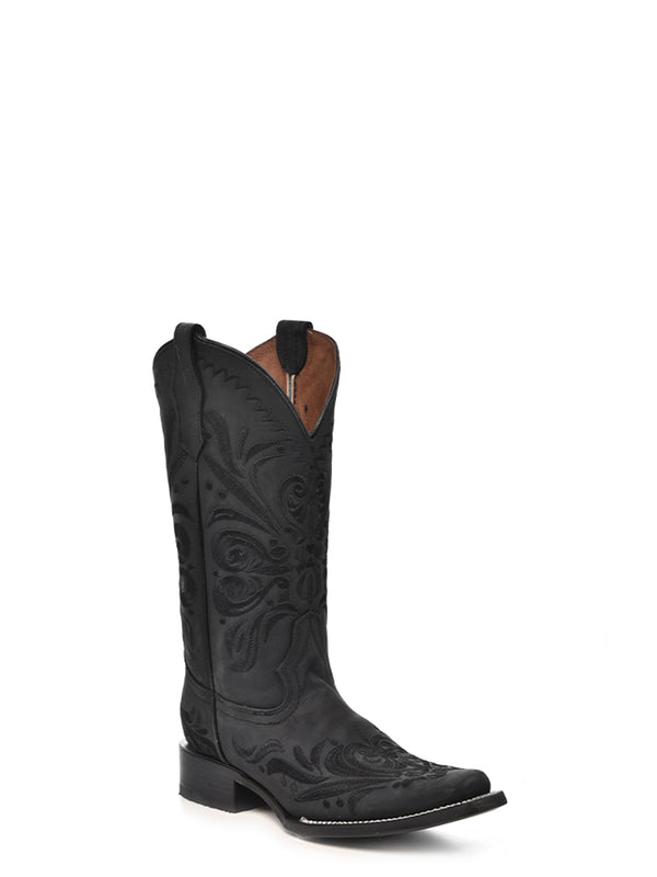 corral boots L5464 - WOMEN’S EMBROIDERY BLACK SQUARE TOE COWBOY BOOT corral boots L5464 - WOMEN’S EMBROIDERY BLACK SQUARE TOE COWBOY BOOT