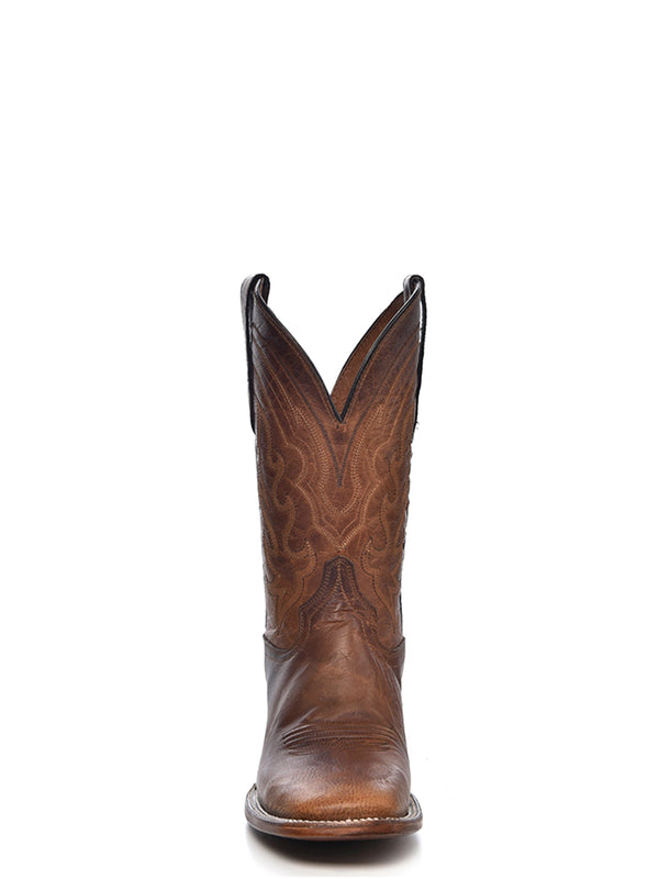 Corral Boots L5733 - MEN'S EMABROIDERY BROWN WIDE SQUARE TOE COWBOY BOOT