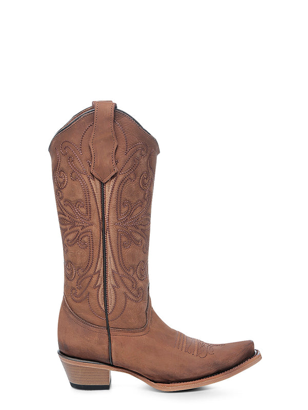 Corral Boots L6274 - WOMEN'S EMBROIDERY SHEDRON SNIP TOE CIRCLE G COWBOY BOOT
