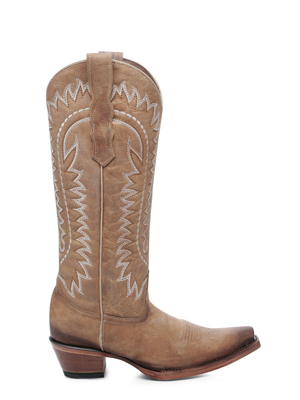 Corral Boots L6277 - WOMEN'S EMBROIDERY SAND SNIP TOE CIRGLE G COWBOY BOOT