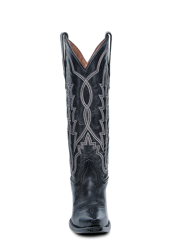 Corral Boots L6282 - WOMEN'S EMBOIDERY BLACK SNIP TOE CIRCLE G COWBOY BOOT