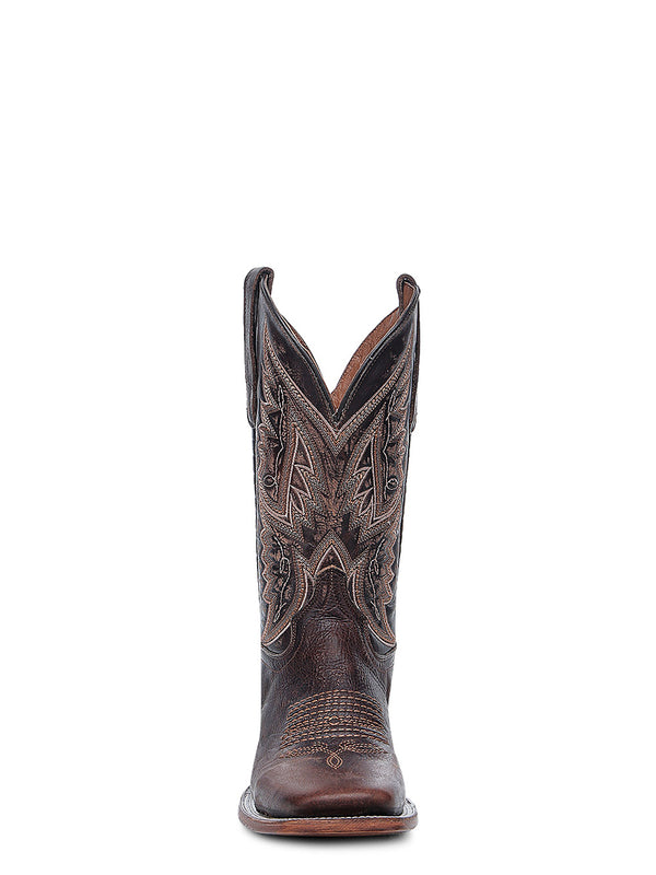 Corral Boots L6296 - MEN'S EMBROIDERY CHOCOLATE WIDE SQUARE TOE CIRCLE G COWBOY BOOT