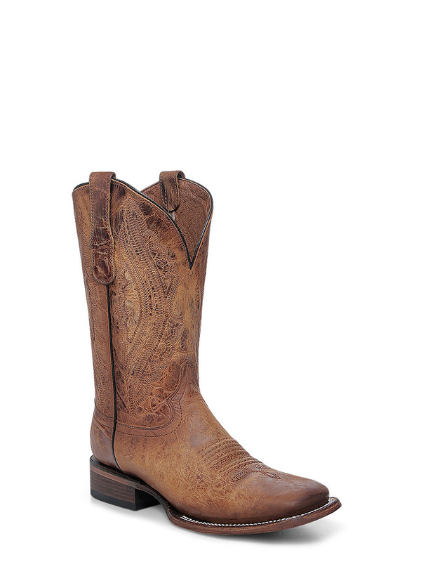 corral boots L6300 - MEN'S EMBROIDERY HONEY WIDE SQUARE TOE CIRCLE G COWBOY BOOT