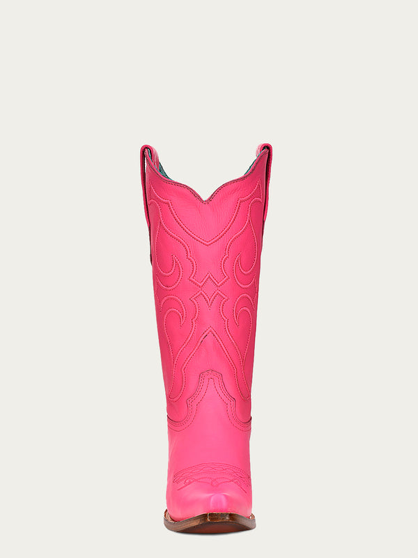 Corral Boots Z5138 - WOMEN'S EMBROIDERY FUCHSIA SNIP TOE COWBOY BOOT