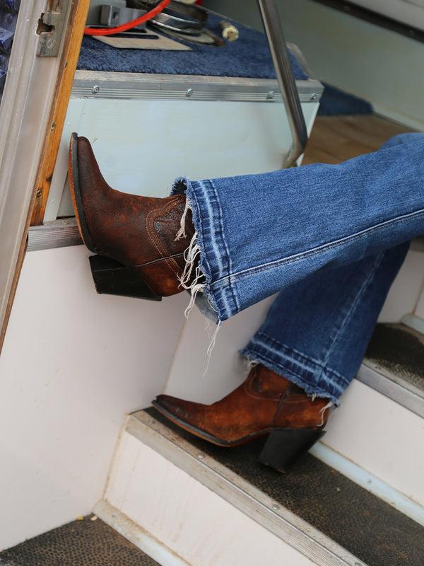 Corral Boots Z5202 - WOMEN'S BROWN LAMB POINTED TOE COWBOY BOOT