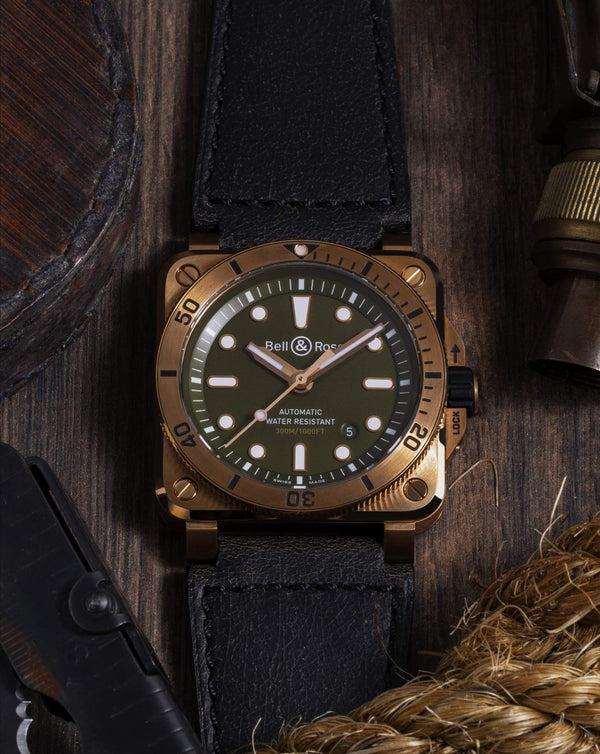 cortina Bell & Ross BR 03-92 Diver Bronze Khaki - Online Exclusive cortina Bell & Ross BR 03-92 Diver Bronze Khaki - Online Exclusive