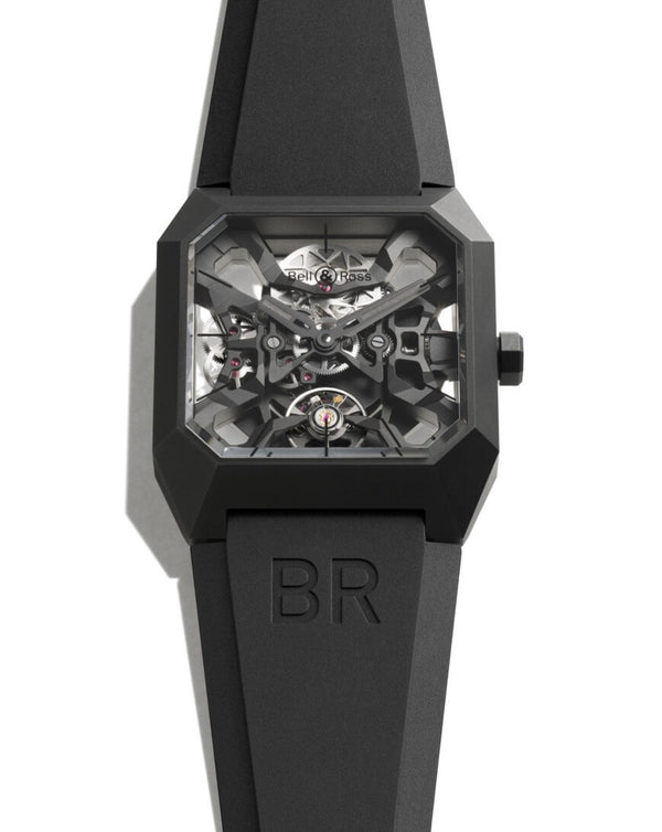 Cortina Bell & Ross BR 03 CYBER CERAMIC 42mm Black Ceramic Case Skeletonised Dial Black Rubber Strap