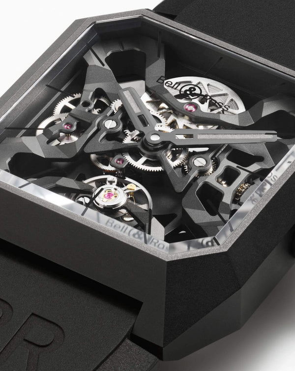 Cortina Bell & Ross BR 03 CYBER CERAMIC 42mm Black Ceramic Case Skeletonised Dial Black Rubber Strap
