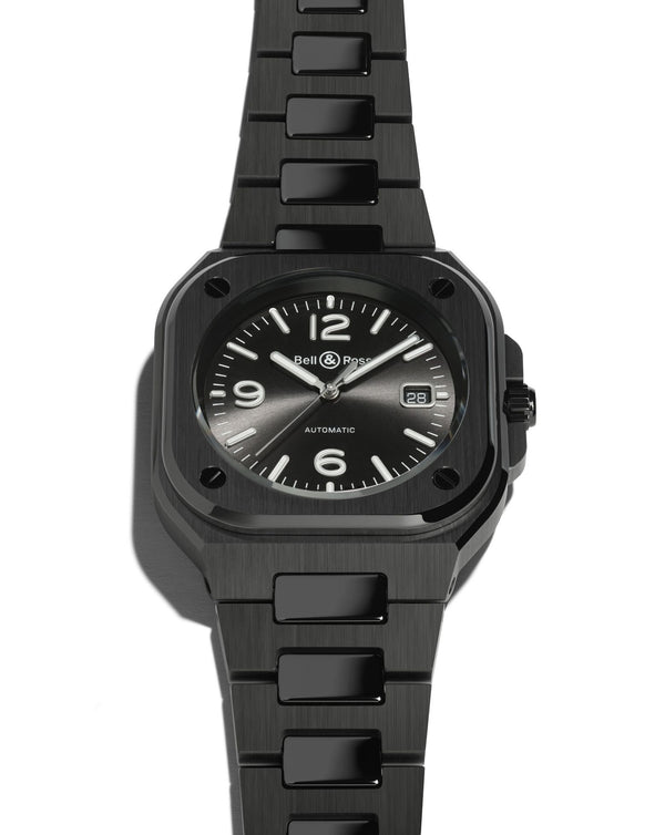 cortina Bell & Ross BR 05 BLACK CERAMIC 41mm Black Ceramic Case Black Dial Ceramic Bracelet