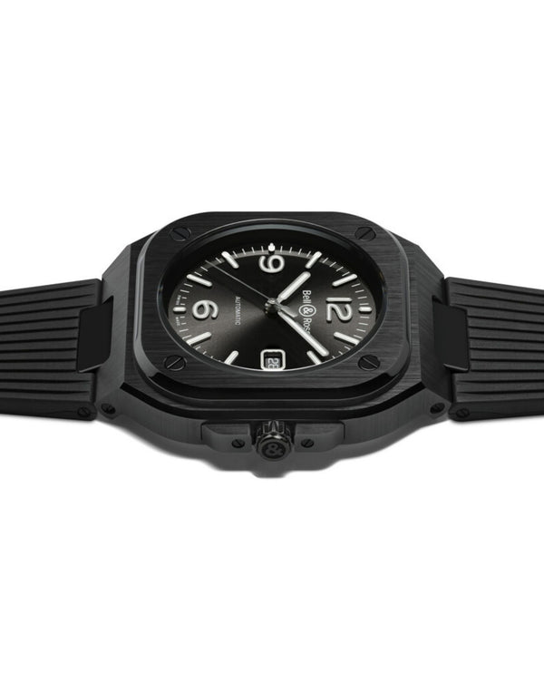 Cortina Bell & Ross BR 05 BLACK CERAMIC 41mm Black Ceramic Case Black Dial Black Rubber Strap