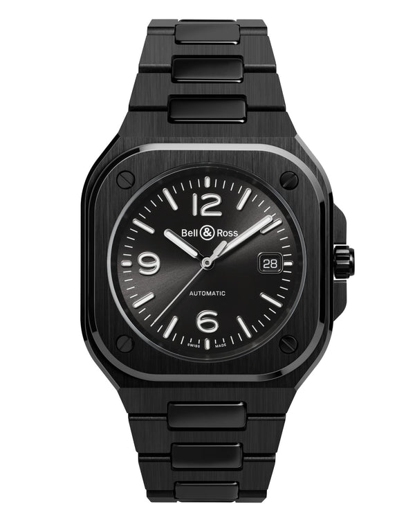 cortina Bell & Ross BR 05 BLACK CERAMIC 41mm Black Ceramic Case Black Dial Ceramic Bracelet