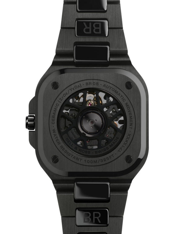 Cortina Bell & Ross BR 05 SKELETON BLACK CERAMIC 41mm Black Ceramic Case Skeletonised Dial Ceramic Bracelet