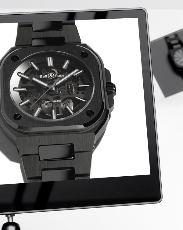 Cortina Bell & Ross BR 05 SKELETON BLACK CERAMIC 41mm Black Ceramic Case Skeletonised Dial Ceramic Bracelet