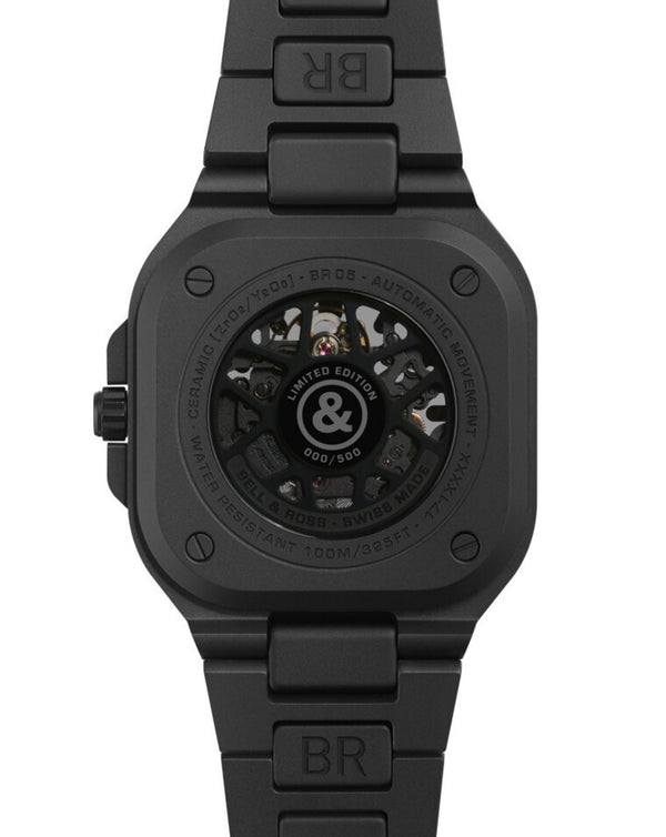 Cortina Bell & Ross BR 05 SKELETON BLACK LUM CERAMIC 41mm Black Ceramic Case Skeletonised Dial Ceramic Bracelet