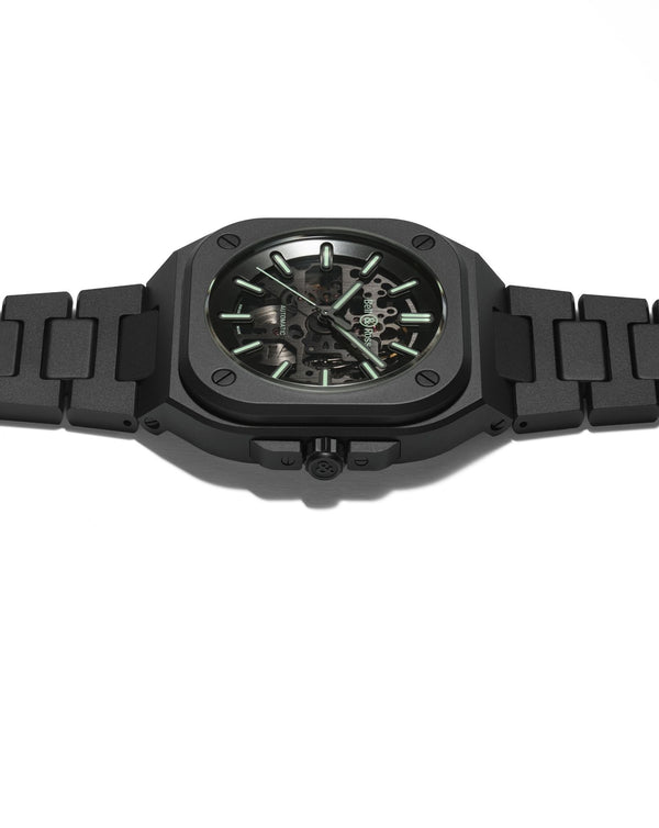 Cortina Bell & Ross BR 05 SKELETON BLACK LUM CERAMIC 41mm Black Ceramic Case Skeletonised Dial Ceramic Bracelet