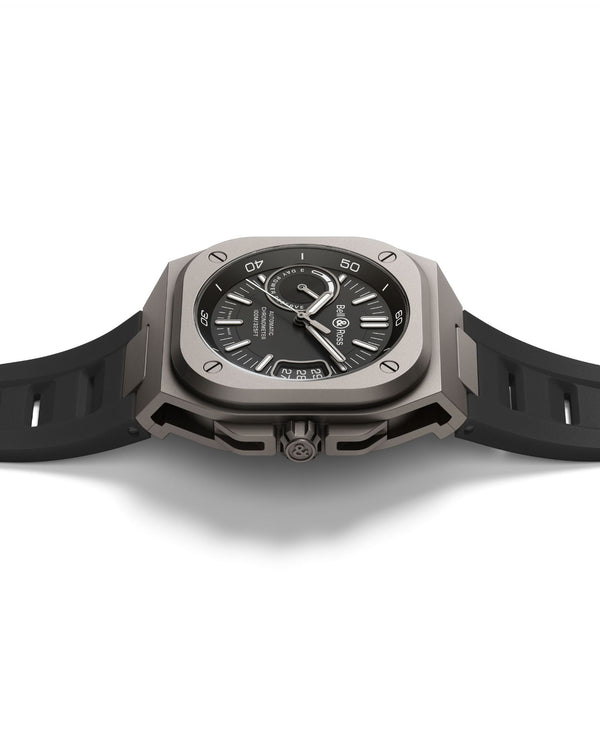 Cortina Bell & Ross BR-X5 BLACK TITANIUM 41mm Microblasted Titanium Case Black Dial Black Rubber Strap