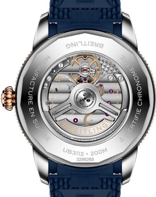 Cortina Breitling Superocean Heritage B31 Automatic 44mm Steel & Red Gold Case Blue Dial Rubber Deployant Strap