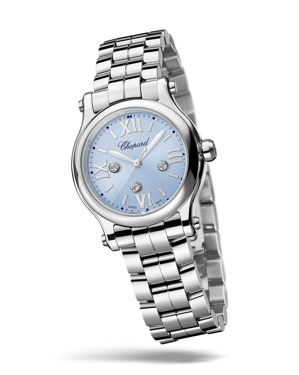 Cortina Chopard Happy Sport 30mm Steel Blue Dial Bracelet