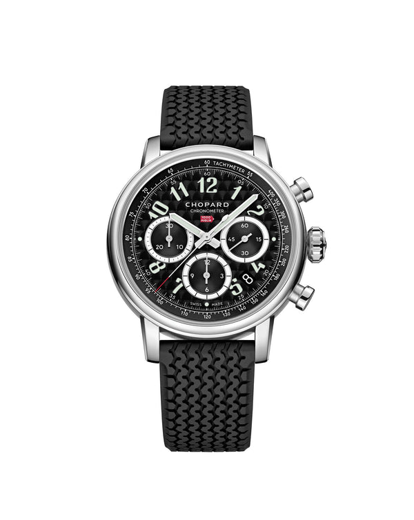 cortina Chopard Mille Miglia Classic Racing 40.5mm Nero Corsa Black Dial Rubber