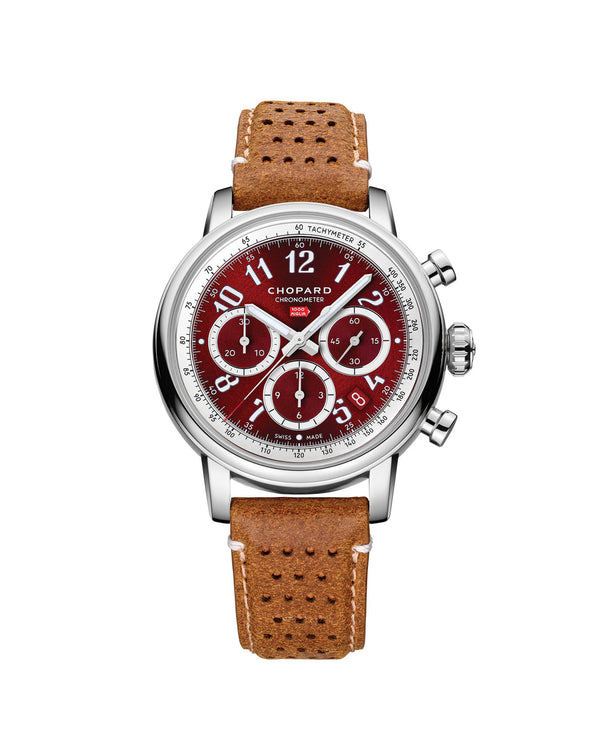 cortina Chopard Mille Miglia Classic Racing 40.5mm Rosso Amarena "Red" Dial  Calf