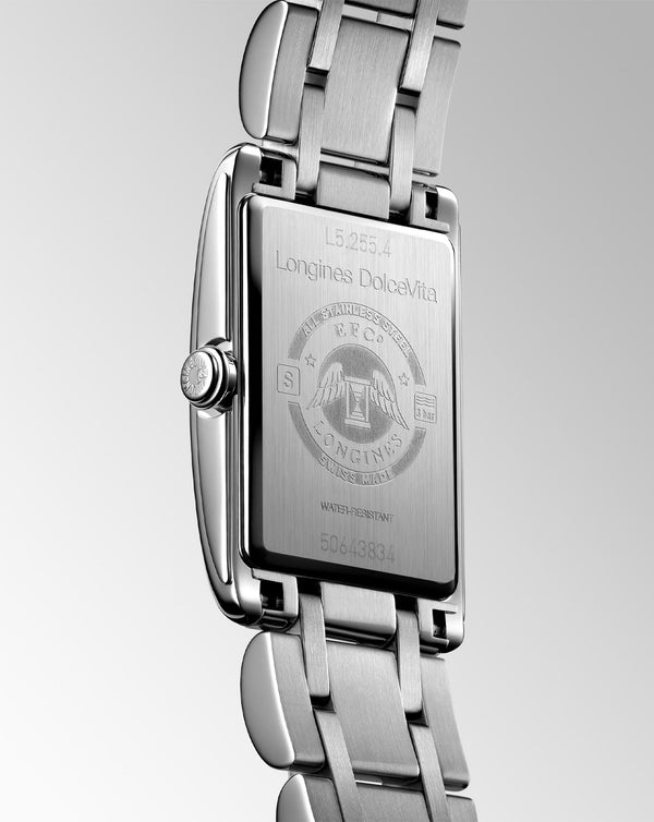 Cortina Longines Dolcevita Silver Dial Steel Strap