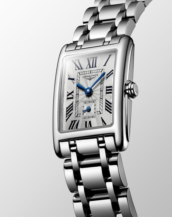 Cortina Longines Dolcevita Silver Dial Steel Strap
