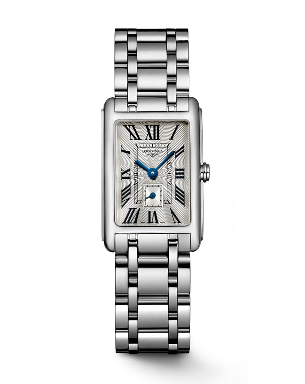 cortina Longines Dolcevita Silver Dial Steel Strap