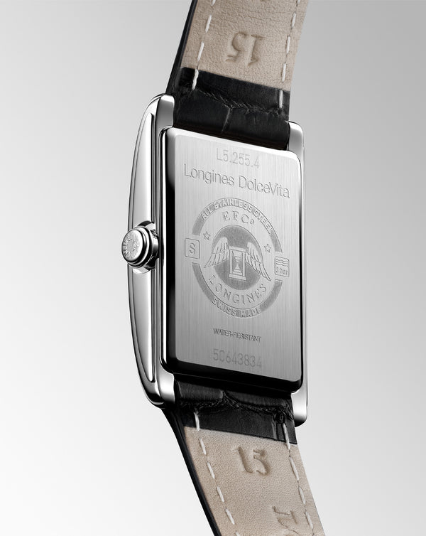 Cortina Longines Dolcevita Quartz 32mm X 20.80mm Silver Dial Stainless Steel