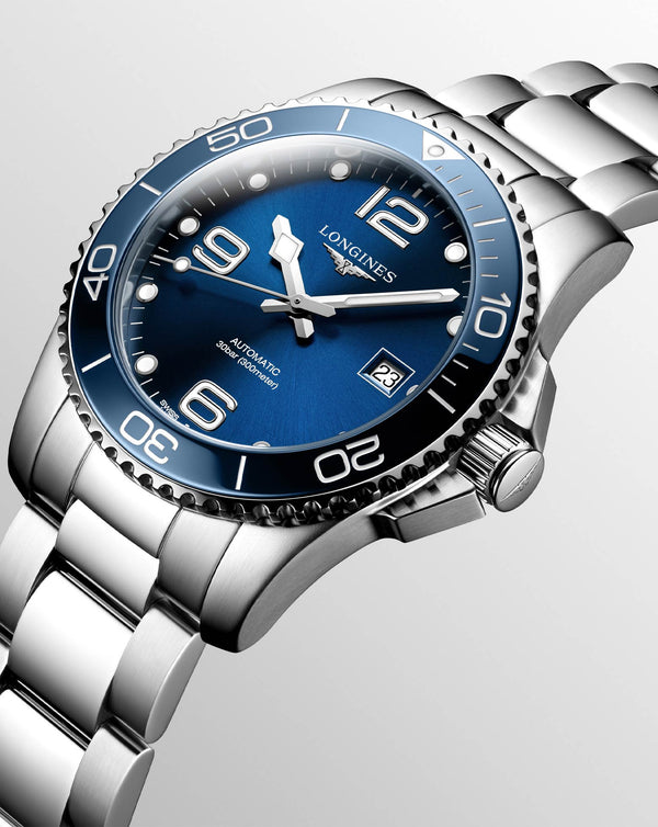 Cortina Longines Hydroconquest Automatic 41mm Blue Dial Steel Strap